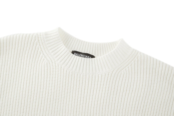 Balenciaga 25 Sweater White Wool 0011