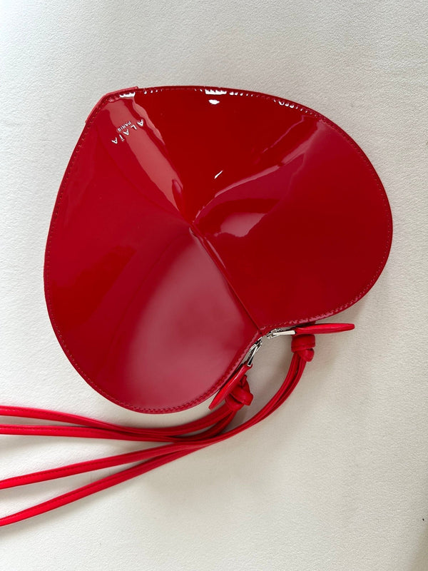 LE COEUR BAG 21 IN SCARLET RED PATENT CALFSKIN