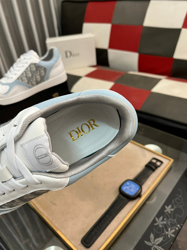 CD B27 LOW-TOP SNEAKER WHITE AND SKY CALFSKIN