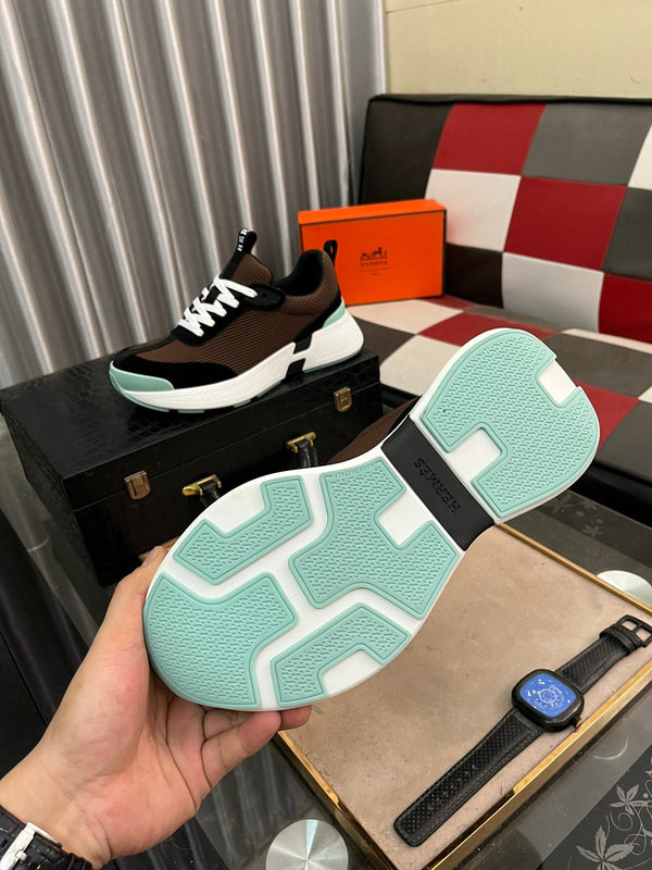 HM HUGO SNEAKER BLACK AND BROWN WEAVE