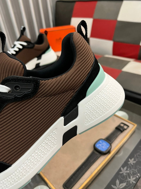 HM HUGO SNEAKER BLACK AND BROWN WEAVE