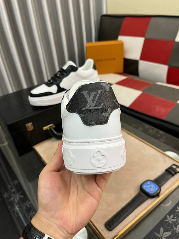 LV CLASSIC TRAINERS BLACK MIX WHITE CALFSKIN