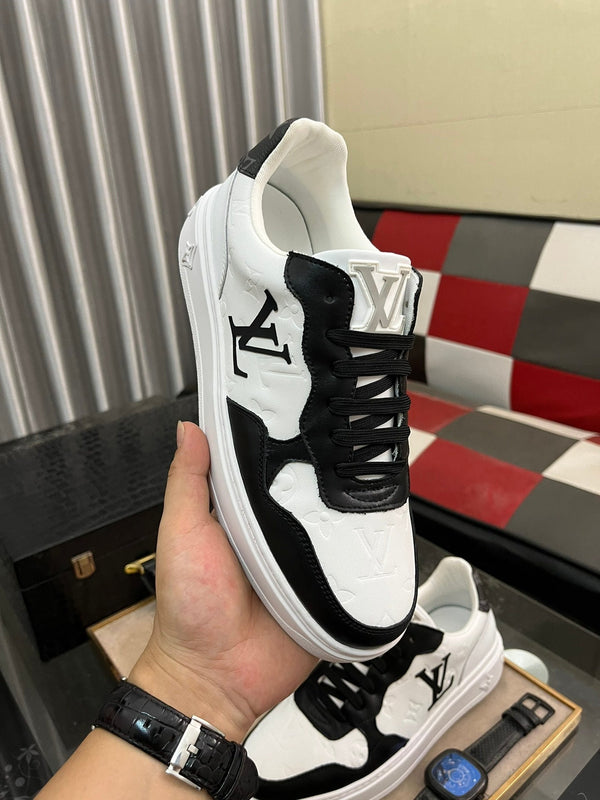 LV CLASSIC TRAINERS BLACK MIX WHITE CALFSKIN