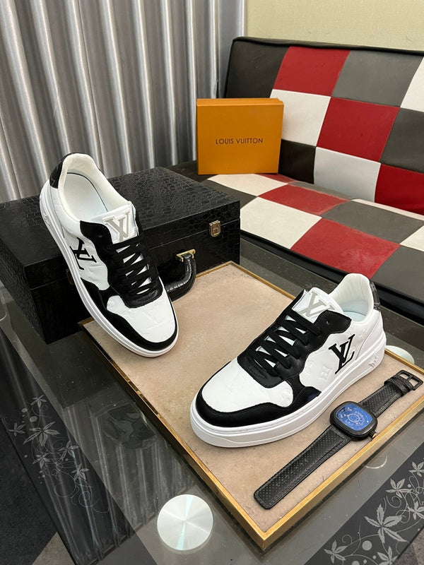 LV CLASSIC TRAINERS BLACK MIX WHITE CALFSKIN