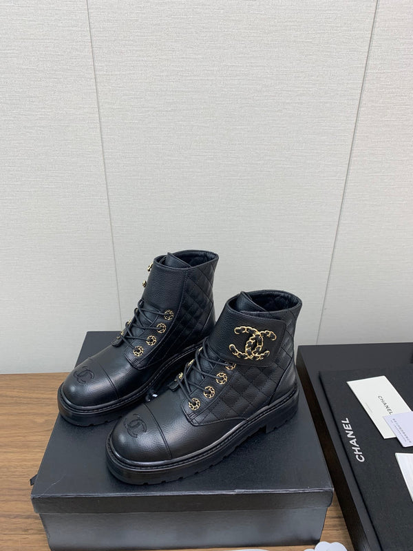 CC Ankle Boots Black Cowhide