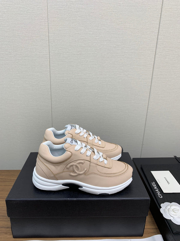 CC Sneaker 30mm Beige Lambskin