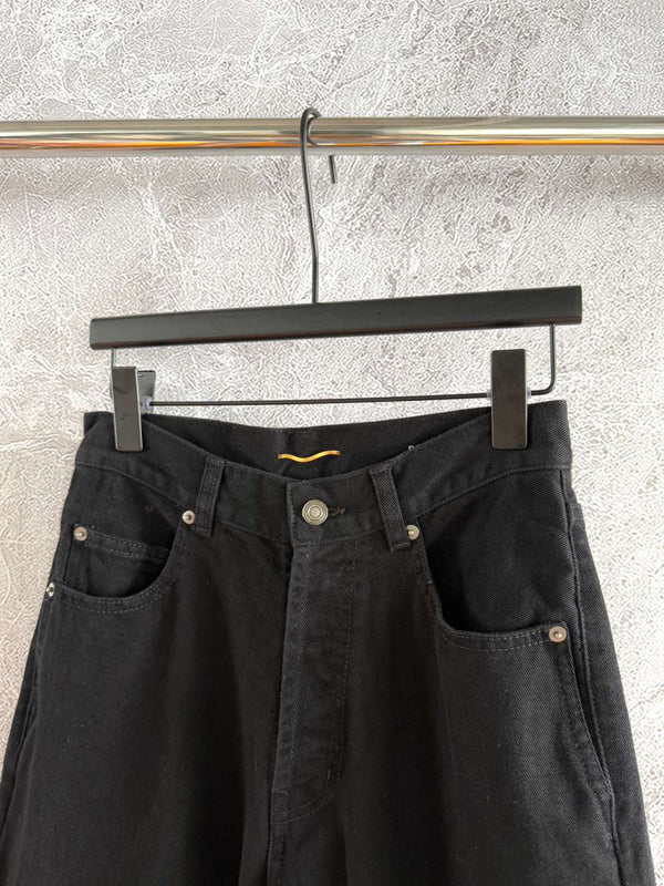 YSL Black Straight Jeans cotton