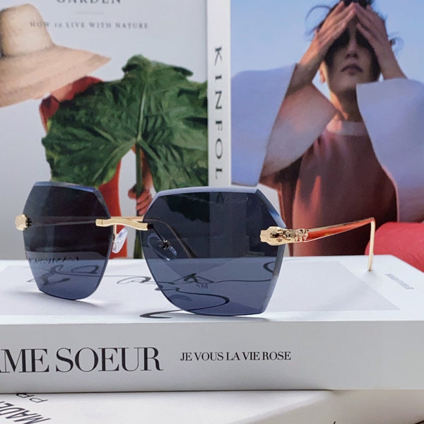 OCCHIALI DA SOLE PANTHÈRE 562061 CON MONTATURA GEOMETRICA SENZA MONTATURA IN METALLO