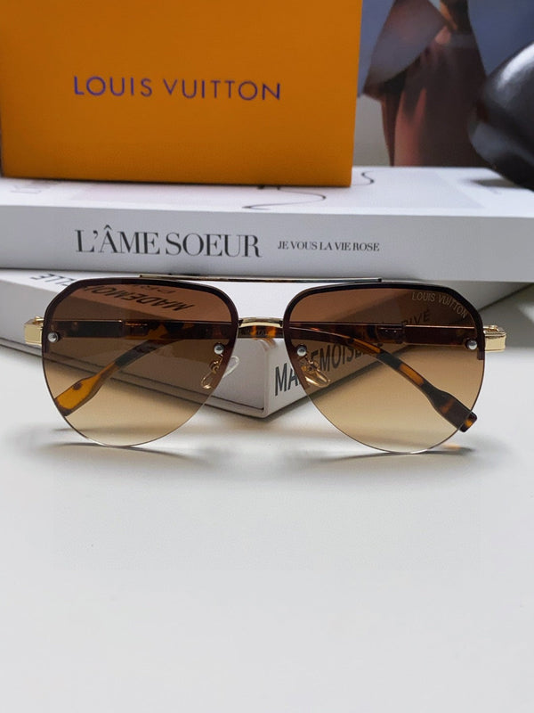 OCCHIALI DA SOLE PILOT 582591 IN METALLO AVANA CON LENTI FUMO MARRONE