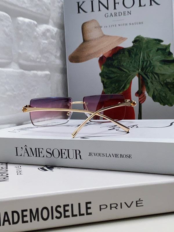 OCCHIALI DA SOLE PANTHÈRE 543543 CON MONTATURA RETTANGOLARE SENZA MONTATURA IN METALLO