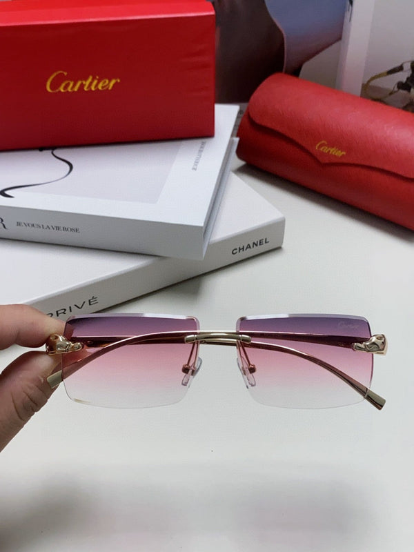 OCCHIALI DA SOLE PANTHÈRE 543543 CON MONTATURA RETTANGOLARE SENZA MONTATURA IN METALLO