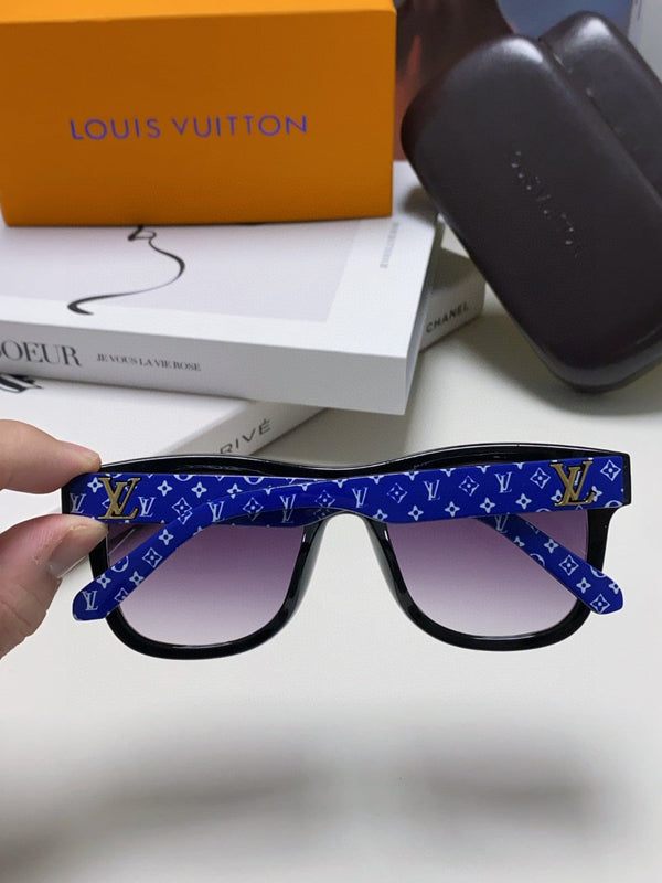 MONOGRAM SUNGLASS 581385 IN BLUE ACETATE FRAME