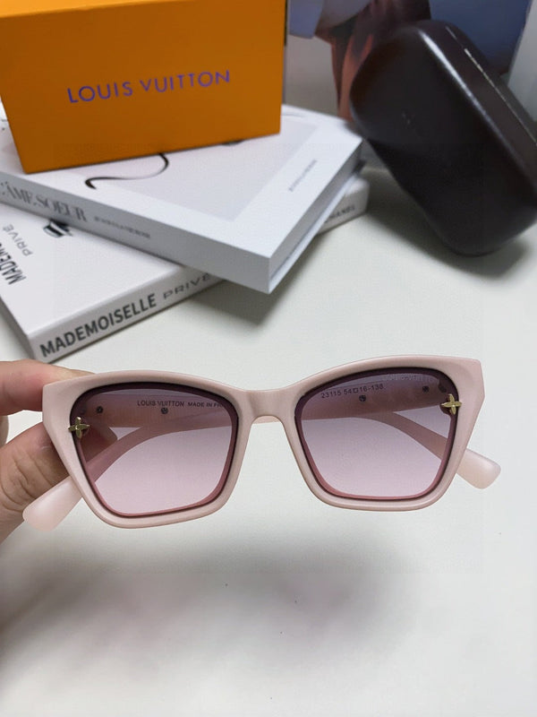 OCCHIALI DA SOLE QUADRATI 581358 IN ACETATO ROSA NUDO CON LOGO MONOGRAMMA IN RILIEVO