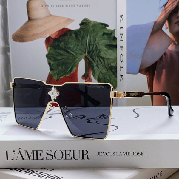 OCCHIALI DA SOLE CYCLONE Z1700U IN METALLO ORO LENTI NERE