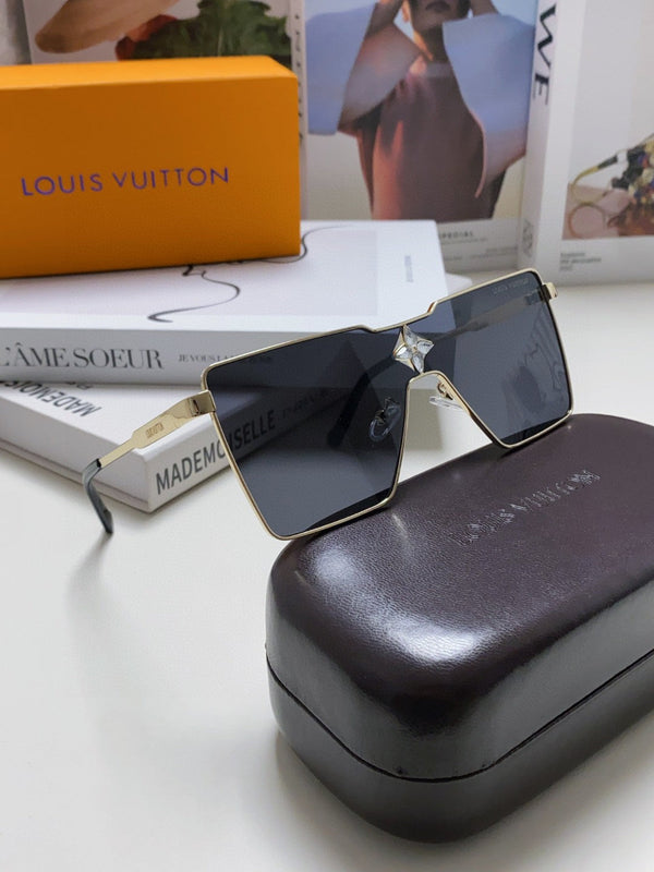 OCCHIALI DA SOLE CYCLONE Z1700U IN METALLO ORO LENTI NERE