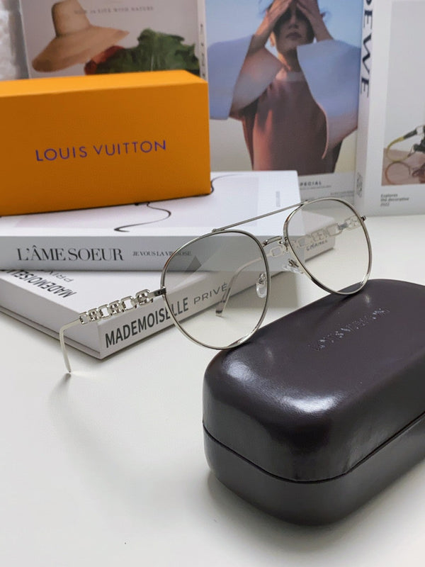 OCCHIALI DA SOLE CHAIN ​​PILOT 581379 IN METALLO ARGENTO LENTI FUMO GRIGIO CHIARO