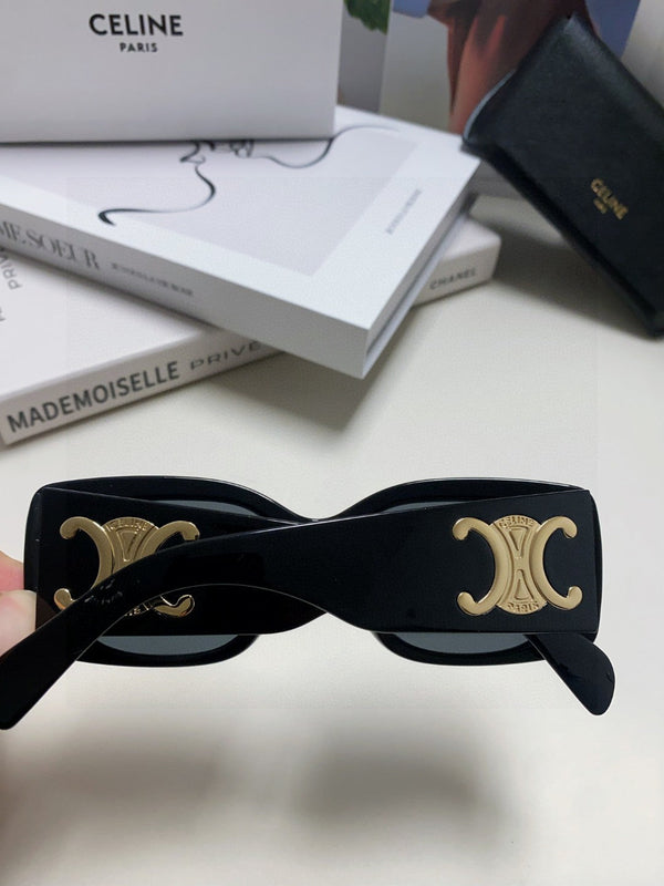 TRIOMPHE SUNGLASSES 548602 IN BLACK ACETATE