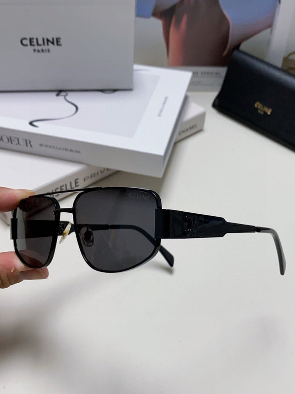TRIOMPHE SUNGLASS 512996 IN BLACK METAL