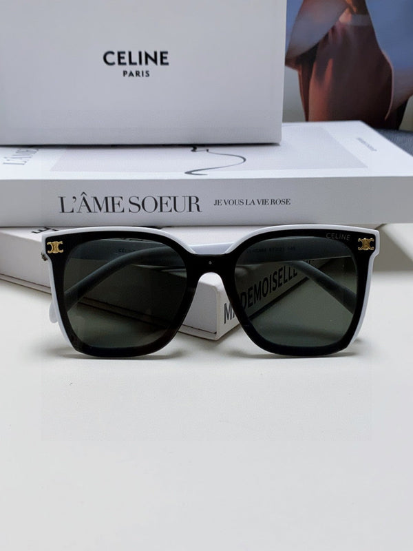 TRIOMPHE SUNGLASSES 552775 IN WHITE ACETATE TEXT LOGO