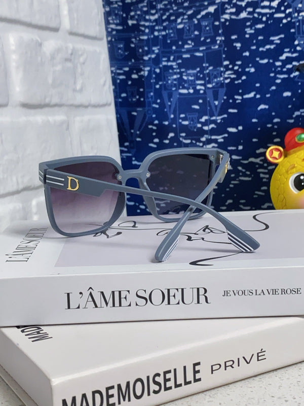 MONTAIGNE SUNGLASS 560861 IN TAN BLUE ACETATE