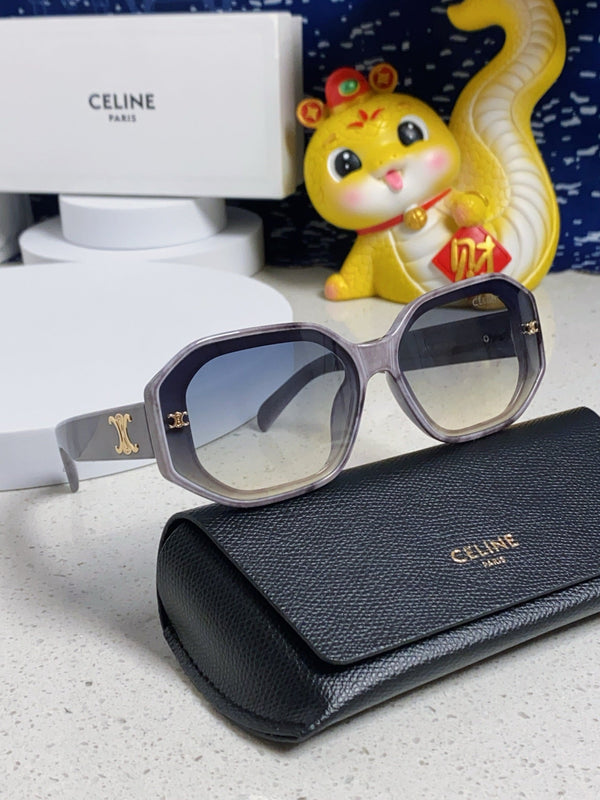 TRIOMPHE SQUARE SUNGLASS 566740 IN MARBLED EFFECT ACETATE