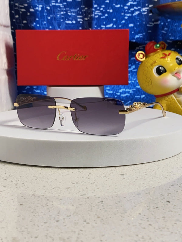 OCCHIALI DA SOLE PANTHÈRE MONTATURA RETTANGOLARE 567503 IN METALLO