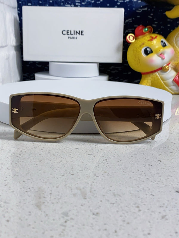 TRIOMPHE SUNGLASS 533218 IN IVORY ACETATE CAMEL LENSES