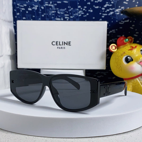 TRIOMPHE SUNGLASS 533221 IN BLACK ACETATE BLACK LOGO