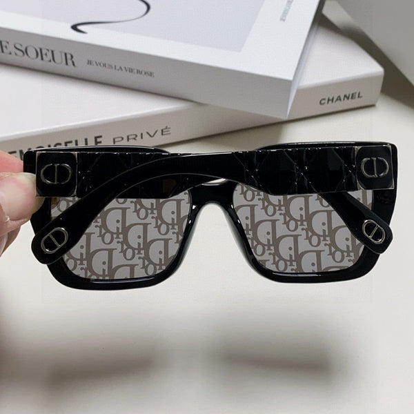 OCCHIALE DA SOLE LADY 95.22 S2F 571583 IN ACETATO NERO MASCHERINA OBLIQUA