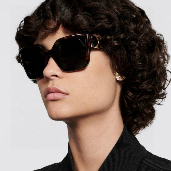 OCCHIALI DA SOLE LADY 95.22 S2F 571585 IN ACETATO AVANA LENTI GRIGIE