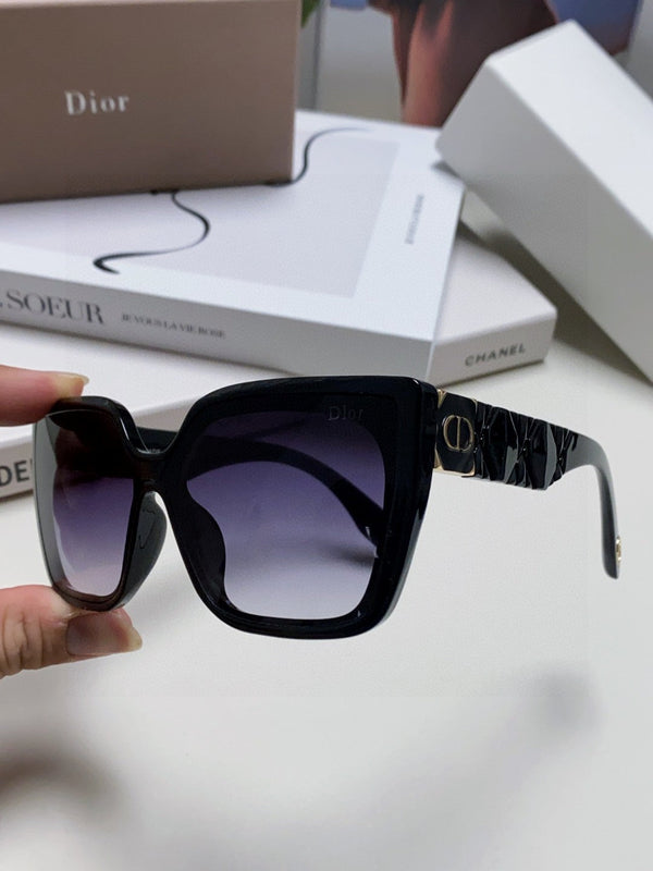 LADY 95.22 S2F SUNGLASS 571586 IN BLACK ACETATE GREY SMOKE