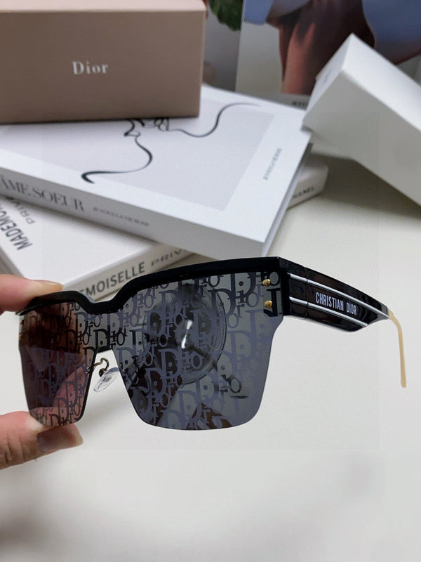 OBLIQUE SUNGLASS 571598 IN BLACK ACETATE