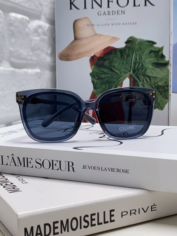 TRIOMPHE SUNGLASSES 573249 IN NAVY BLUE ACETATE METAL LOGO