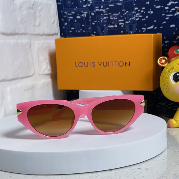 CAT EYE SUNGLASSES 576881 IN PINK AND GOLD ACETATE