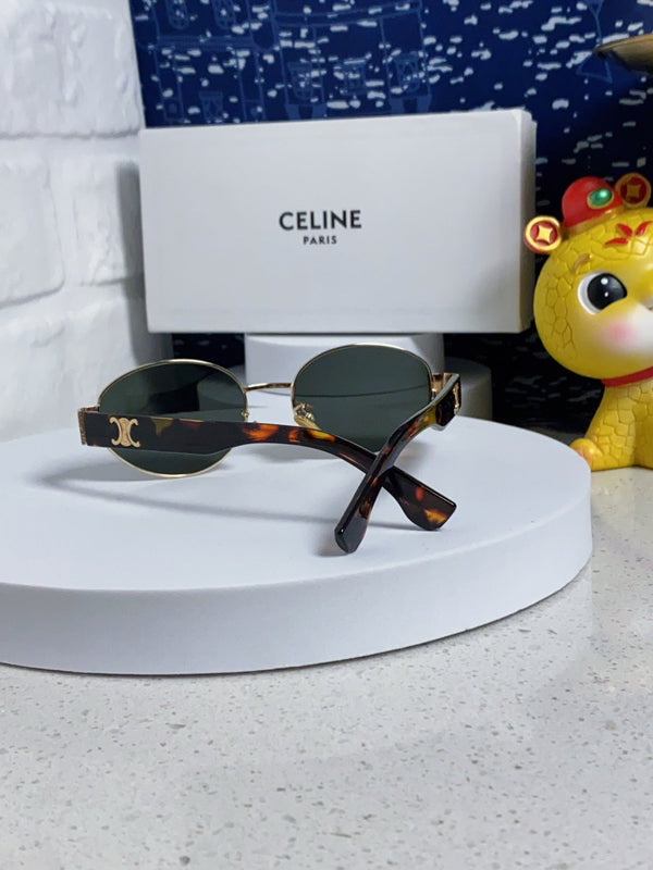 TRIOMPHE SUNGLASS 538531 IN HAVANA ACETATE BLACK LENSES