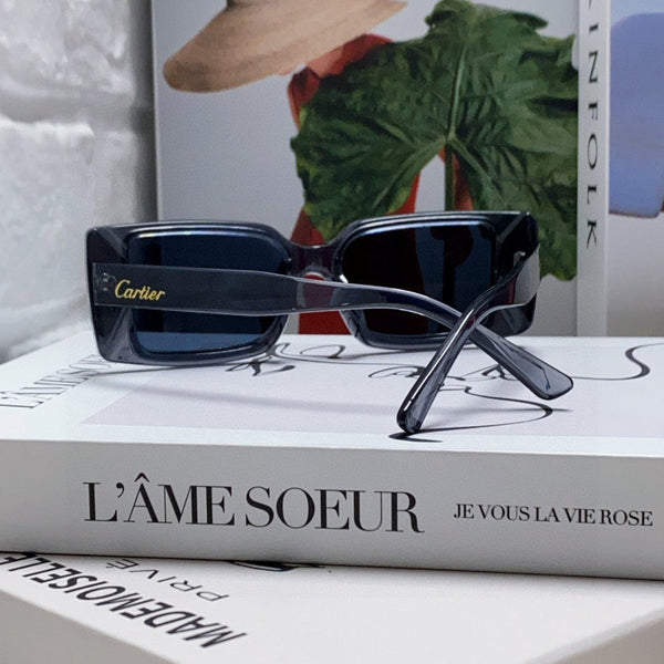 EMBOSSED LOGO RECTANGULAR FRAME SUNGLASSES 575773 IN ACETATE