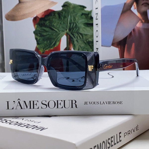 EMBOSSED LOGO RECTANGULAR FRAME SUNGLASSES 575773 IN ACETATE