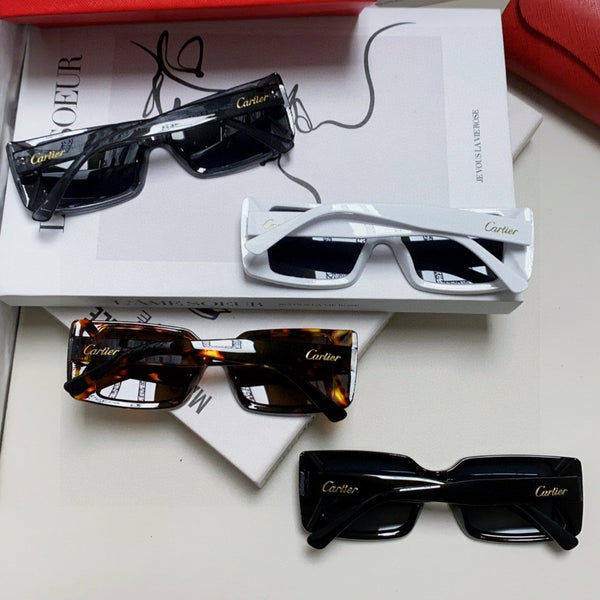 EMBOSSED LOGO RECTANGULAR FRAME SUNGLASSES 575773 IN ACETATE