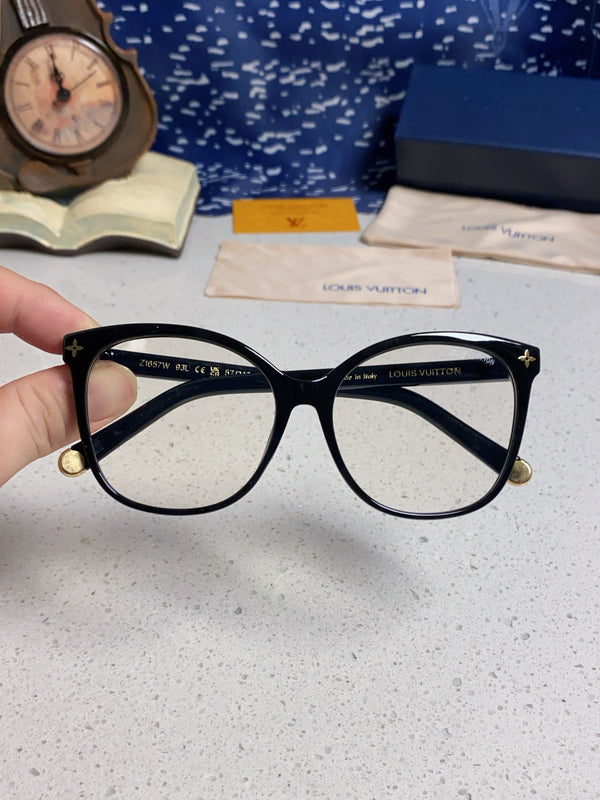 CAT EYE SUNGLASSES Z1657W IN BLACK ACETATE MONOGRAM LOGO