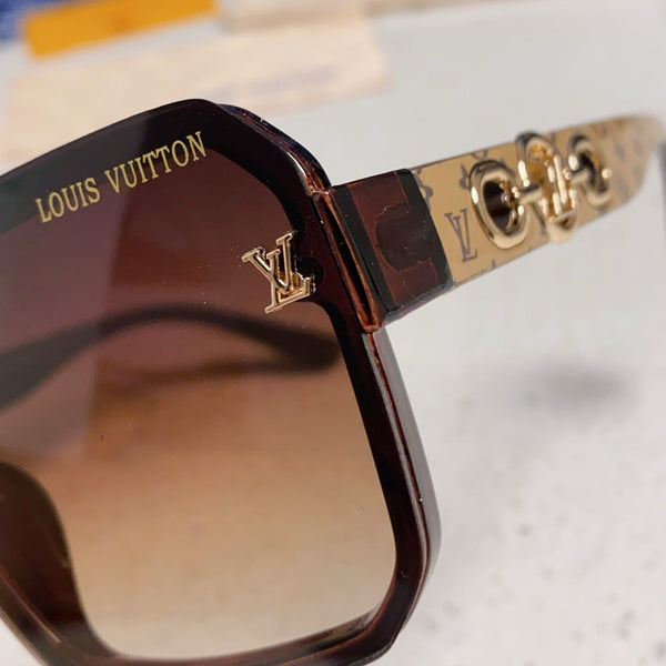 SQUARE SUNGLASSES 573319 IN BEIGE ACETATE BROWN SMOKE LENS