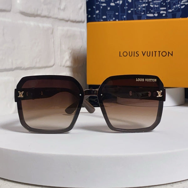 SQUARE SUNGLASSES 573319 IN BEIGE ACETATE BROWN SMOKE LENS