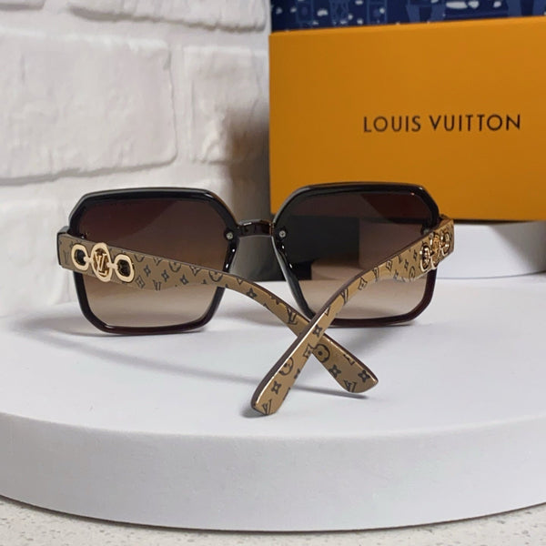 SQUARE SUNGLASSES 573319 IN BEIGE ACETATE BROWN SMOKE LENS