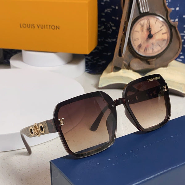 SQUARE SUNGLASSES 573319 IN BEIGE ACETATE BROWN SMOKE LENS