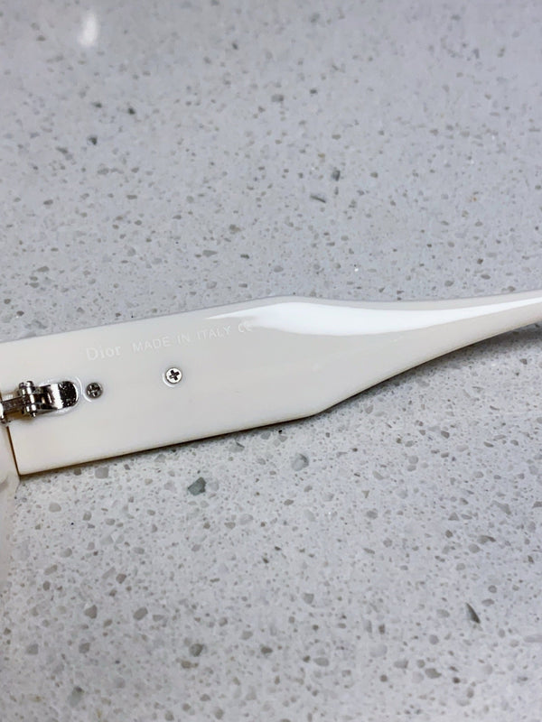 MONTAIGNE SUNGLASS 578113 IN OFF WHITE ACETATE