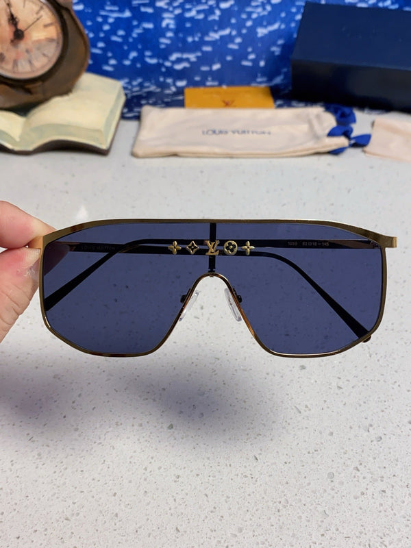 OCCHIALI DA SOLE GOLDEN MASK 582735 IN METALLO ORO LENTI GRIGIE