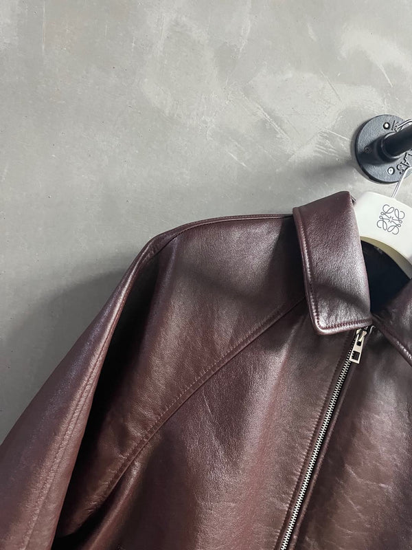 Loewe 2025 Leather Jacket Brown Sheepskin