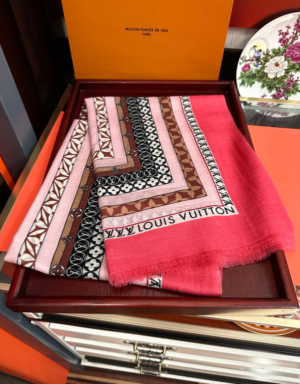 SCARF 200 CM IN COLORFUL CASHMERE 394890