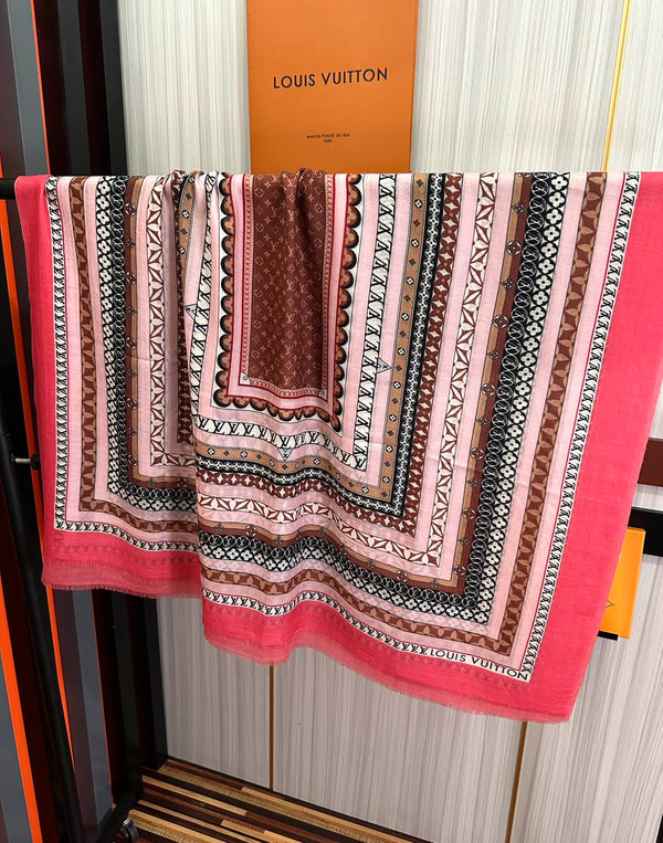 SCARF 200 CM IN COLORFUL CASHMERE 394890