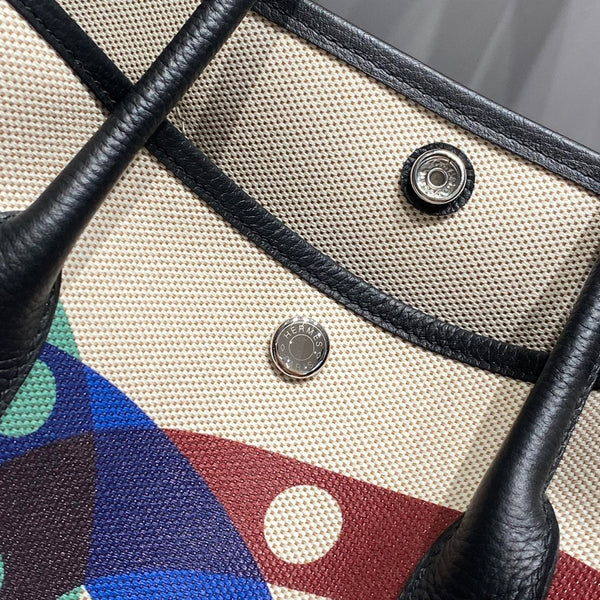 HM Garden Party 36 Multicolor Canvas and Negonda Calfskin 243406