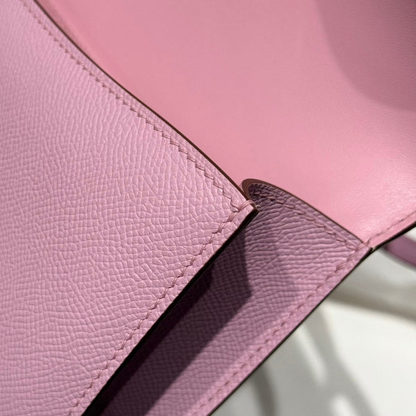 HM Constance Elan 24 Soft Pink Epsom Gold Hardware 237348